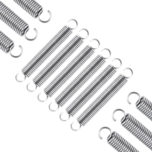 6pcs Extension Springs,0.035"x0.25"x2" 304 Stainless Steel | Extension Springs with hook ends 2inch - size: 0.035"x0.25"x2"