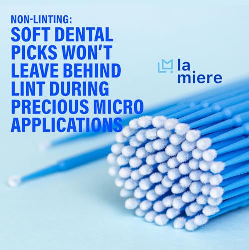 400Pcs 2.5mm Blue Bendable Microbrush Applicator Micro Brushes International Regular - color: Blue, size: 2.5mm