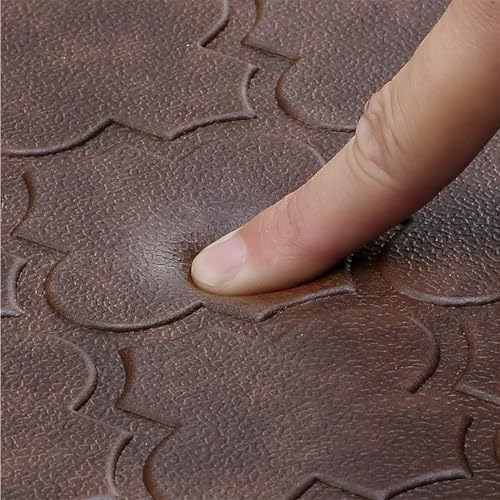 WISELIFE Kitchen Mat Cushioned Anti Fatigue Floor Mat,17.3"x60", Thick Non Slip Waterproof Kitchen Rugs and Mats, Standing Mat for Floor,Home,Office,Desk,Sink, Brown | Thick Non Slip Water Resistant Kitchen Rugs and Mats, Heavy Duty Foam Standing Mat for