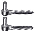 Insaga 304 Stainless Steel Gate Hinge, 5/8" Pin Heavy Duty Lag Screw Hinge for Wooden Fence & Farm Gate, One-Piece Molding Post Side Wood Bolt Hinge (2Pcs,M16) - color: M16 Pin Hinge-2Pcs