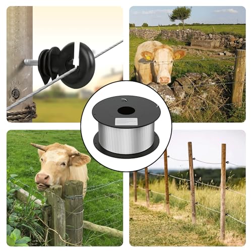 Aluminum Magnesium Alloy Wire 14 Gauge 1640ft (500m) - Diameter 1.6mm Stranded Wire for Electric Fence | High Conductivity & Durability