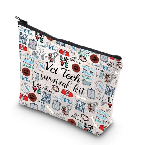 WCGXKO Veterinary Technician Gift Vet Tech Survival Kit Portable Travel Accessories Toiletry Bag Makeup Bag (ADR ERA) - color: ADR ERA