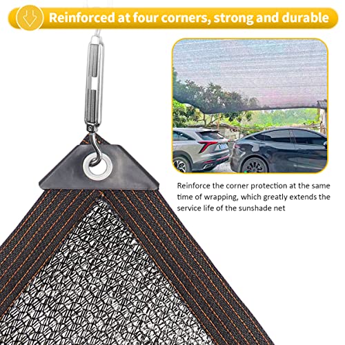 6.5Ft x 13Ft 40% Shade Cloth Greenhouse Tarp Mesh with Grommets for Plants | 40% UV Block, Tear-Resistant HDPE, Rustproof Aluminum Grommets, Multi-Use for Garden, Pergola & Chicken Coop - size: 6.5Ft x 13Ft