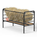 Livestock Hay Feeder 60 Gallon | 2 in 1 Heavy Duty Livestock Feeder, Pasture Feeder, Metal Hay Feeder for Ponies, Goats and Sheep for Hay Feeding - size: 60 Gallon
