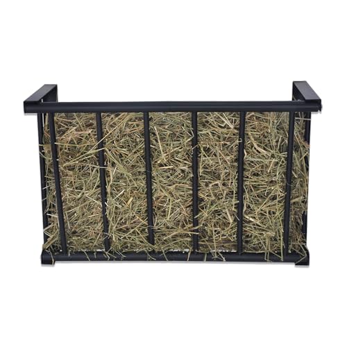 Wall Mount Hay Rack 16 Gallon | 27'' Long Livestock Hay Feeder Carbon Steel Hay Feeder for Sheep, Goats, Horses, Indoor Outdoor Uses - size: 16INCH