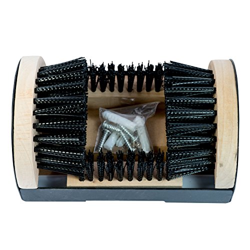 Bickmore Boot Scrubber, Mountable Shoe Brush & Scraper | Indoor & Outdoor Mount, Scrapes Dirt Off Work Footwear & Sneakers