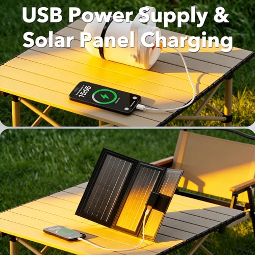 Solar Ceiling Fan Light with Foldable Solar Panel, Portable Solar Camping Fan Light Outdoor with Remote, Battery Operated Canopy Hanging Fan, Wireless, for Outside Tent Porch Patio RVs Pergola - size: 17" Ceiling Fan M