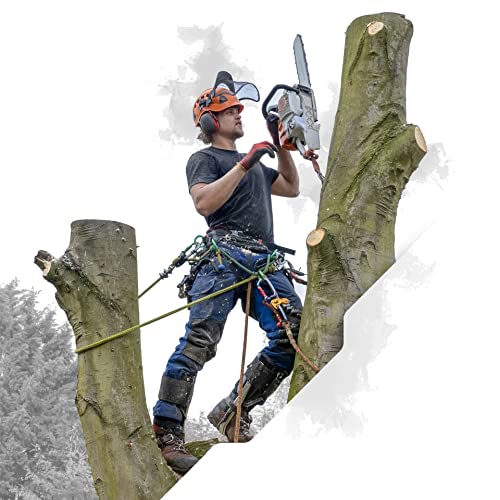 24-Strand 7/16 in (11 mm), USA Made Arborist Rope - 7,000 lb MBS - Static Climbing Rope - Lightweight - Arborist-24™ - 120 Ft - Plain End - Yellow Black - size: 120 ft, style: Plain End