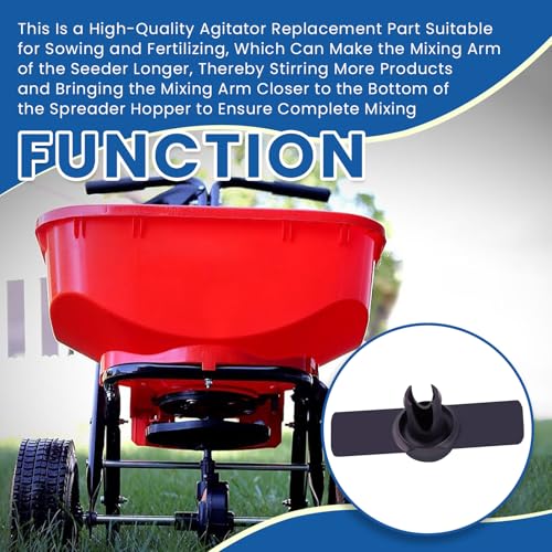 1Pc Agitator Replacement Part,Plastic,Non-Magnetic,Self-Locking | Fit for Echo RB-60 Broadcast Seeder,Extend The Mixing Arm To Ensure Complete Mixing Of Fertilizer And Seeds