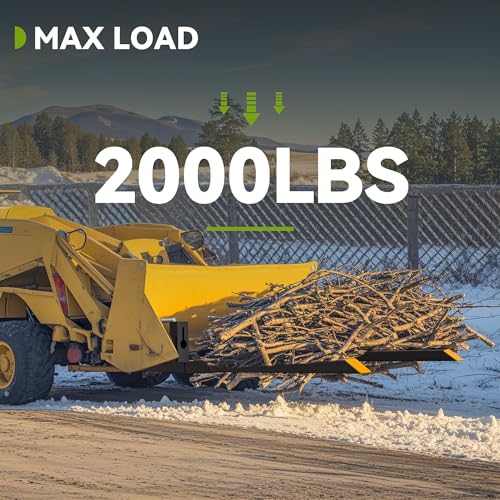 AUTOSAVER88 43" 2000lbs Clamp on Pallet Forks for Skid Steer Tractor Bucket | Quick Attach, Heavy Duty, Bolt-on, Length: 43" & Fork Length: 30", 45% Thicker Upgraded Wall, Reinforced Bolts & Screws - size: 43 Inch 2000lbs