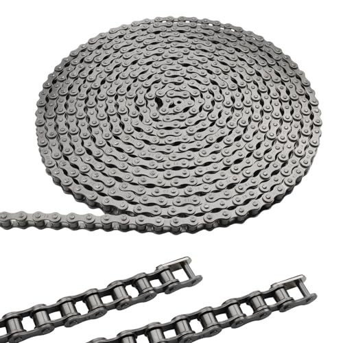 #41 Roller Chain for Gate Openers 20 Feet Carbon Steel Chains | #41 Chain for Extension Sliding Automatic Gate Opener Garage Door Bike Go Kart Chain - style: #41
