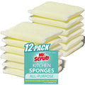 Mr. Scrub All-Purpose Sponges, Non Scratch, for Washing and Cleaning Dishes, Premium Scrub and Scrubbers, 12 Pads, Ideal for Kitchen, Bathroom - size: 12 Pack