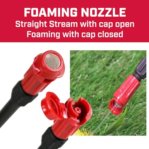 CHAPIN 3-Gallon Garden Sprayer, Foaming Spray Control | Foam coverage marks where you spray; reinforced hose for accurate weed, pest and fertilizer treatments - size: 3-Gallon