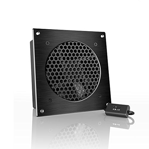 AC Infinity AIRPLATE S3, Quiet Cooling Fan System 6" | With Speed Control, for Home Theater AV Cabinets - size: Single 120