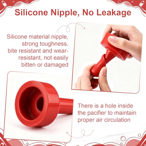 10 Pcs Calf Nipples, 4.33 in Length Silicone Replacement Livestock Feeding Nipples, Small Animal Milk Drink Nipple for Calf Milk Bottles, Dairy Farm