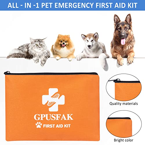 Dog First Aid Kit - Pet First Aid Kit for Dogs Pet Emergency Kit with Pets First Aid Supplies for Home Camping Hiking Traveling