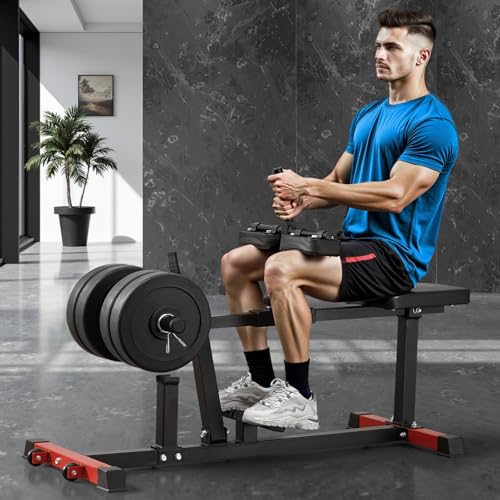 VEVOR Leg Press Machine, 700/550/440 LBS Capacity Lower Body Special Leg Machines, Adjustable Leg Strength Workout for High-Intensity Presses, Home Gym Workout Training Weight Equipment - style: Seated Leg Press Machine 440lbs