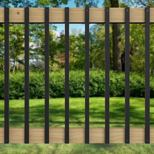 HZIU 60 Pack 26" Deck Balusters，Stainless Steel Deck Railing Kit | Rustproof Side Mount Spindles Railings with End Caps & Screws–Modern Porch Balusters for Patio, Balcony&Outdoor Staircases - size: 26 Inch