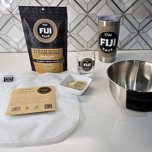 Traditional Kava Strainer Filter | 75 Micron Nylon Commercial Food Grade Quality | BPA-Free | Nut Milks | 10 x 12 inch | Draw string | Durable | Reusable | Environment friendly packaging