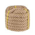 Twisted Manila Rope 1-1/4 in x 50 ft Natural Jute Ropes Thick Hemp Rope for Railing Docks Tug of War Decorating Crafts Nautical Landscaping Swing Hammock - size: 1-1/4inch x 50feet