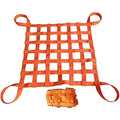 Flat Nylon Sling Hoisting Net, Loading &Unloading Heavy Objects 10cmSquare | Mesh Tear Resistance for Construction Rigging Moving Towing Hoisting Work Gear, Safety Lifting Net Straps