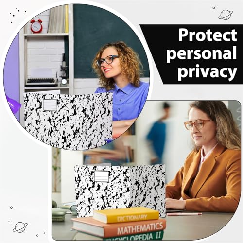 Sabary 24 Pack Desk Dividers for Students,Marble,White | Privacy Folders Testing Dividers with Labels, Standard School Privacy for Classroom Teacher Supplies - color: White, style: Marble