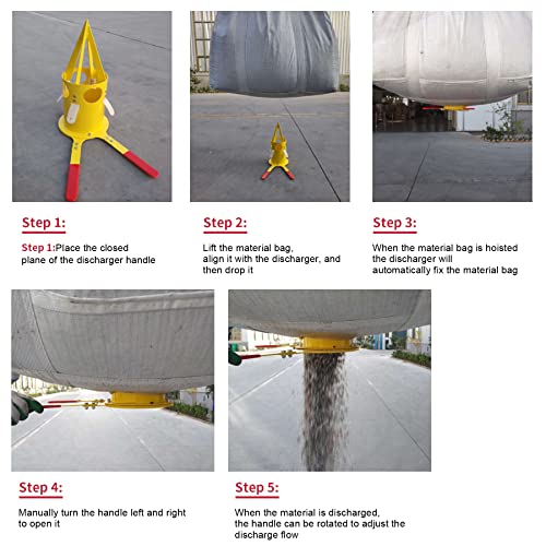 Big Bag Dispenser for Warehouse Farm Home (Yellow)