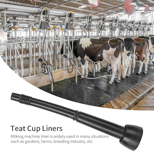 4PCS Milking Machine Liners,Black Soft Rubber Milking Liner Replacement,Milking Liner Tool for Livestock Breeding Industry Cow Milking Machine