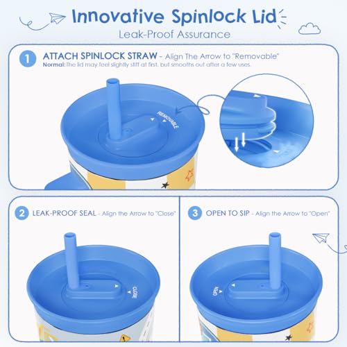 SANDJEST Basketball Stainless Steel Tumbler 20oz with Handle and Silicone Straw Locking Lid for Kids Boys Girls, Birthday Christmas Back to School - color: Basketball