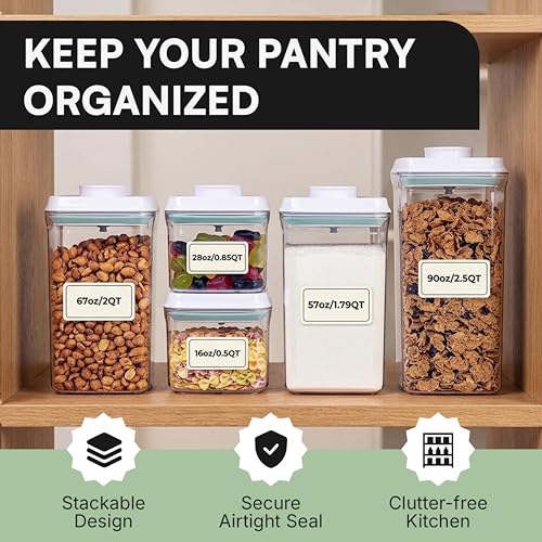 Bop Top Airtight Food Storage Containers | Pop-Top Lid | 13.5 Cups / 108 Oz | kitchen canister set, for flour, sugar, snacks, pasta, baking - color: Single: 108 oz