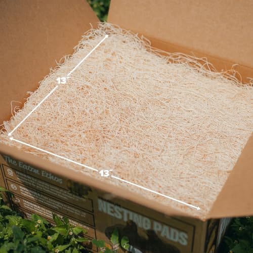 Eaton Pet and Pasture Nesting Pads for Laying Hens, 13 x 13 in, 10-Pack | Poultry Coop Nesting Box Pads for Egg-Laying Hens