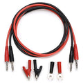 Sumnacon 4 in 1 Banana Plug Alligator Clip Pure Copper Fork Test Lead | 1000V/15A Multimeter Flexible Test Lead Wire Cable With Protective Jack Copper Clamps for Electrical Testing,3.3 Ft - size: 3.3 ft
