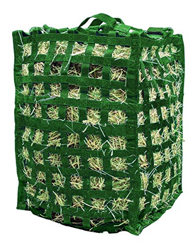 Derby Originals Natural Grazer Patented Four Sided Slow Feed Horse Hay Bag with One Year Warranty - color: Hunter Green