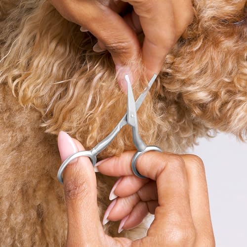 Tweezerman Pet Grooming Scissors-Rounded Tip Trimming Scissor for Dogs/Cats - style: Scissors