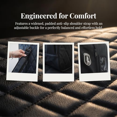 Thick PU Equestrian Storage Bag, Large Capacity Horse Riding Gear Organizer, Portable Travel Tote for Helmet, Boots, Gloves & Grooming Tools, for Barn, Trailer & Equestrian Events
