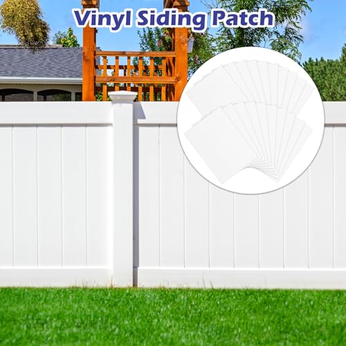 Vinyl Siding Repair Kit, Vinyl Siding and Fence Repair Tape Patch | 20P, Self-Adhesive, for Blemishes Tools/ Cracks/ Holes (6.3 x 4.72 in)