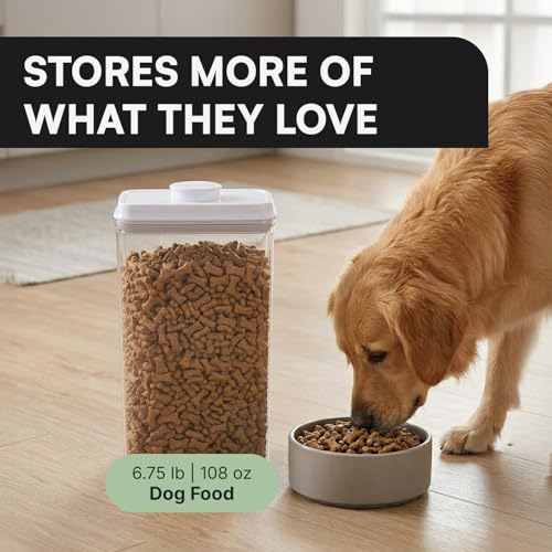 Bop Top Airtight Food Storage Containers | Pop-Top Lid | 13.5 Cups / 108 Oz | kitchen canister set, for flour, sugar, snacks, pasta, baking - color: Single: 108 oz