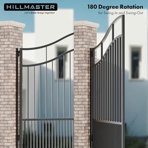 7 in Heavy Duty Barrel Gate Hinges,Steel Gate Door Hinges 900lbs Capacity for Swing Door, Trailer Ramp, Metal Driveway Gate Drive,Fence Gate, Weld On Install Barrel Hinges, 2 Pack - size: 7in