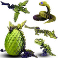 5 Pcs，12" 3D Printed Dragon Eggs,Dinosaur Egg,Crystal Dragon Toys,Snake Eggs, Animals,Fidget Toy,Desk Executive Toy，Easter Eggs Basket Stuffers,Toys for Boys Kids Teen 5-7 4-6 8-12 - color: Pp-07