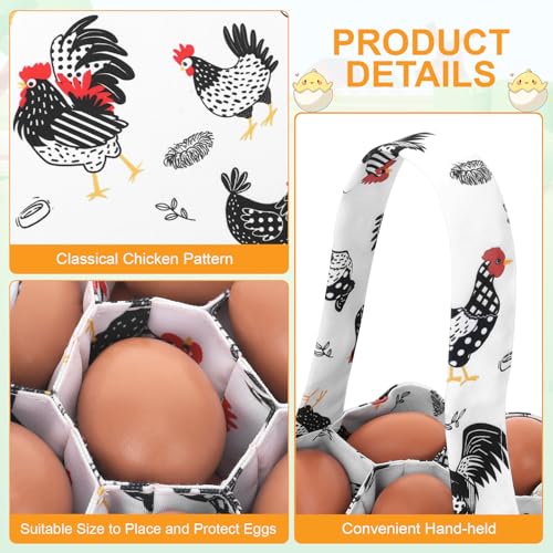 Egg Collecting Apron and Basket, Egg Gathering Apron for Fresh Egg | 14 Pouches Chicken Egg Apron with 7 Pouches Basket, for Chicken, Duck, Goose, Bird, Various Poultry Collection