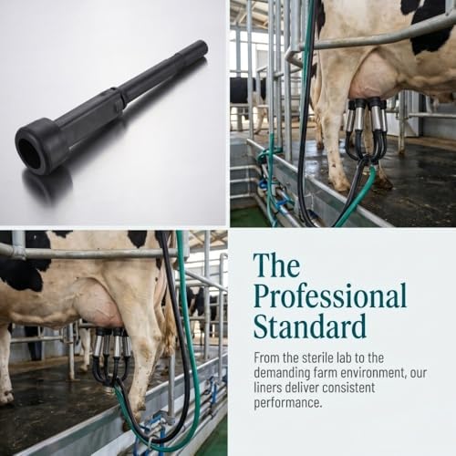 Milking Machine Replacement Rubber Liner, Food-Grade Black Rubber Milking Liner for Cow and Goat, 201S 10U 400MX(10U) - size: 10U