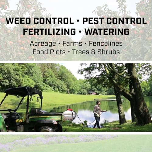 CHAPIN 25-Gallon Tow-Behind ATV Sprayer with 2-Nozzle Boom | Triple filtration helps prevent clogs with herbicides, fertilizers and pesticides - size: 25-Gallon
