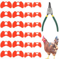 Pinless Peepers for Chickens, 25 Pcs Anti-Pecking Goggles with Pliers, Chicken Blinders and Plier Tool, Chicken Glasses Pheasant Poultry Blinders Spectacles (12 Pcs Large and 12 Pcs Middle with Plier) - size: 12 Pcs Large and 12 Pcs Middle with Plier