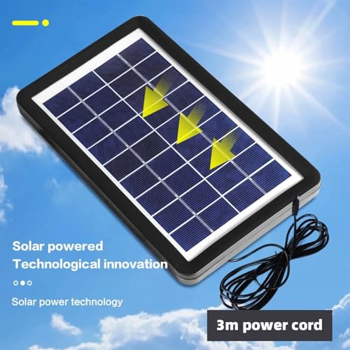 12 inch New Update Rechargeable Solar Powered Fan,14400mAh AC DC Portable Camping PowerBank 12 Inch Oscillating Tabletop Fan with Led Night Light for Home Office Outdoor Camping Tent Traving (1)
