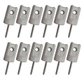Electric Fence Insulator Porcelain Lag Screw Insulator - 12 Pack (12 Grey Porcelain Lag Screw Insulators) - style: 12 Grey White Porcelain Lag Screw Insulators