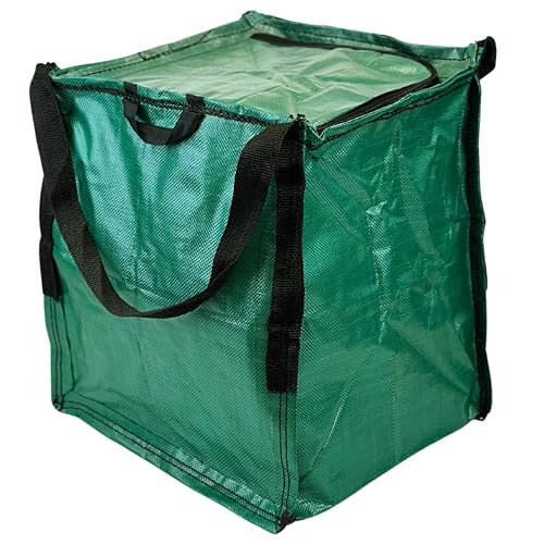 DURASACK 22-Gallon Zipper Top Heavy Duty Storage Tote Bags, Single, Green | Rugged Woven Polypropylene Moving Bag, Reusable Self-Standing Design, Holds up to 500 Pounds - color: Green, size: Medium