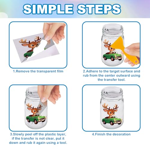 GLOBLELAND 18 Sheets Driving Animals Cars Transfer Sticker for Cup Crafts 3.9x3.6 inch Cute Cat Dog Truck Decal Stickers Rabbit Bear Driver Rub on Transfers for Bottle Vase Glass Furniture Decor - style: Animals Cars