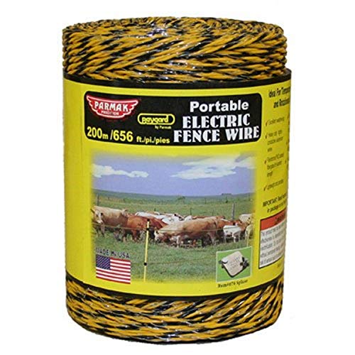 Baygard Electric Fence Yellow/Black Wire - 656 Feet 00121 - size: 656 ft.