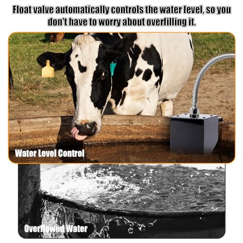 Water Trough Float Valve for Stock Tank | Stock Water Tank Float Valve, Fully Automatic Water Level Control Float Valve for Ponds, Aquariums, Livestock Water Trough