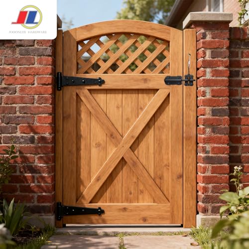 Gravity Gate Latch, Self-Locking Fence Latch, Black | Heavy duty black gravity gate latch with self-locking action for wood and vinyl fences; for outdoor yard and farm gates. - size: Gravity